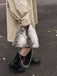 Retro Deer Style Bell Faux Fur Bag - vintage fashion, retro style