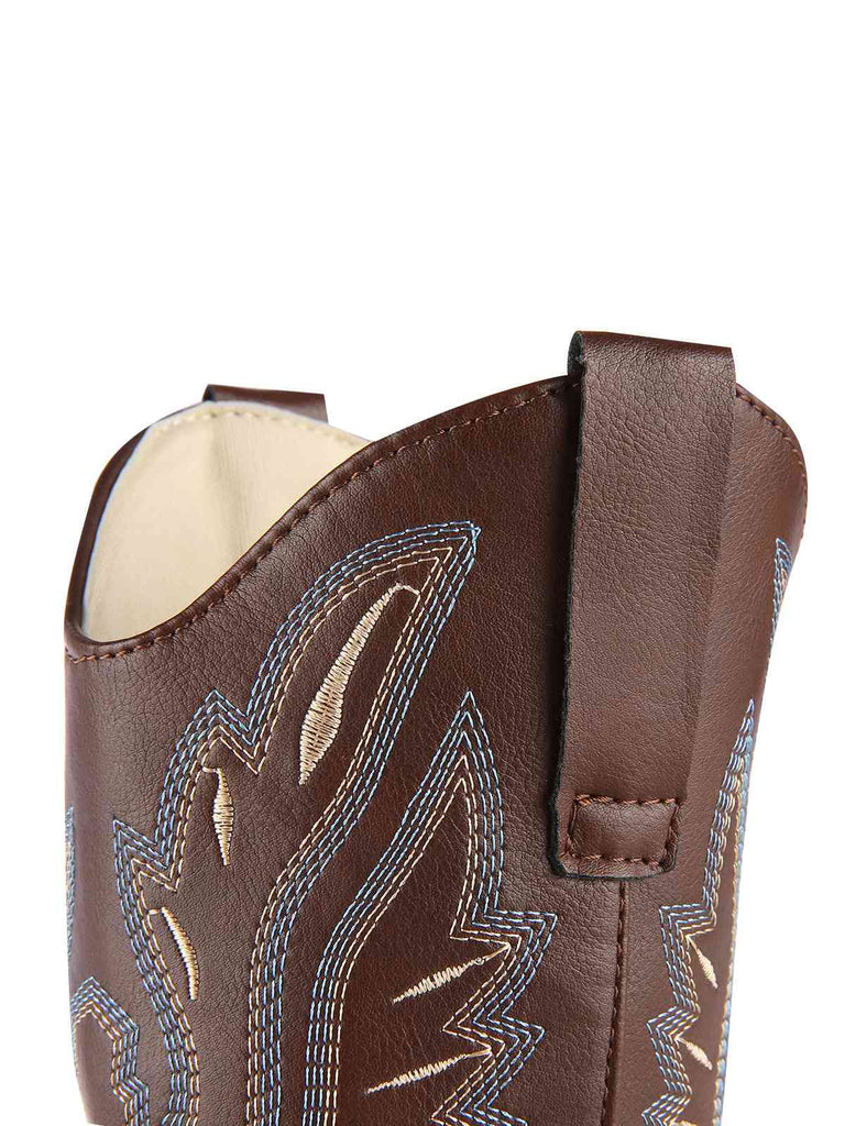 Retro Embroidered Leather Calf Cowboy Boots, vintage fashion, retro style - perfect for women who love vintage and retro fashion