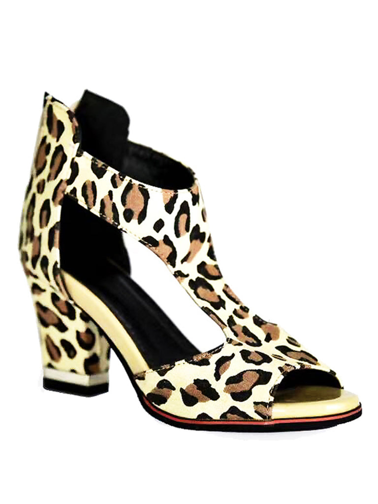 Retro Fish Mouth Chunky High Heels — vintage elegance for the modern woman