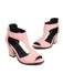 Retro Fish Mouth Chunky High Heels: timeless style reimagined