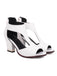 Retro Fish Mouth Chunky High Heels: timeless style reimagined