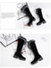 Retro Furry Chunky Heel Snow Boots: timeless style reimagined