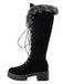 Retro Furry Chunky Heel Snow Boots: timeless style reimagined