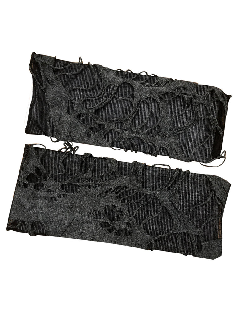 Retro Halloween Ripped Punk Gloves: timeless style reimagined