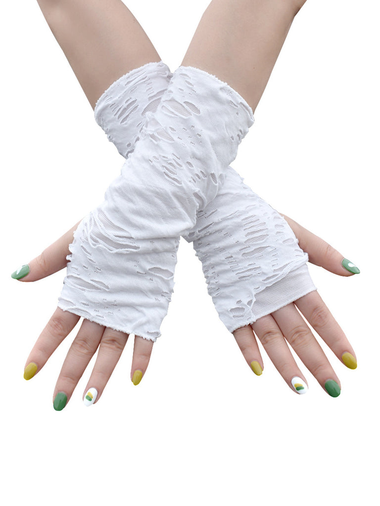 Retro Halloween Ripped Punk Gloves — vintage elegance for the modern woman