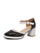 Retro Hollow Chunky High Heels Shoes, vintage shoes, retro heels - perfect for women who love vintage and retro fashion