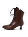 Retro Leather High Heel Boots, vintage fashion, retro style - perfect for women who love vintage and retro fashion