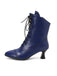 Retro Leather High Heel Boots, vintage fashion, retro style, classic design, women, elegant