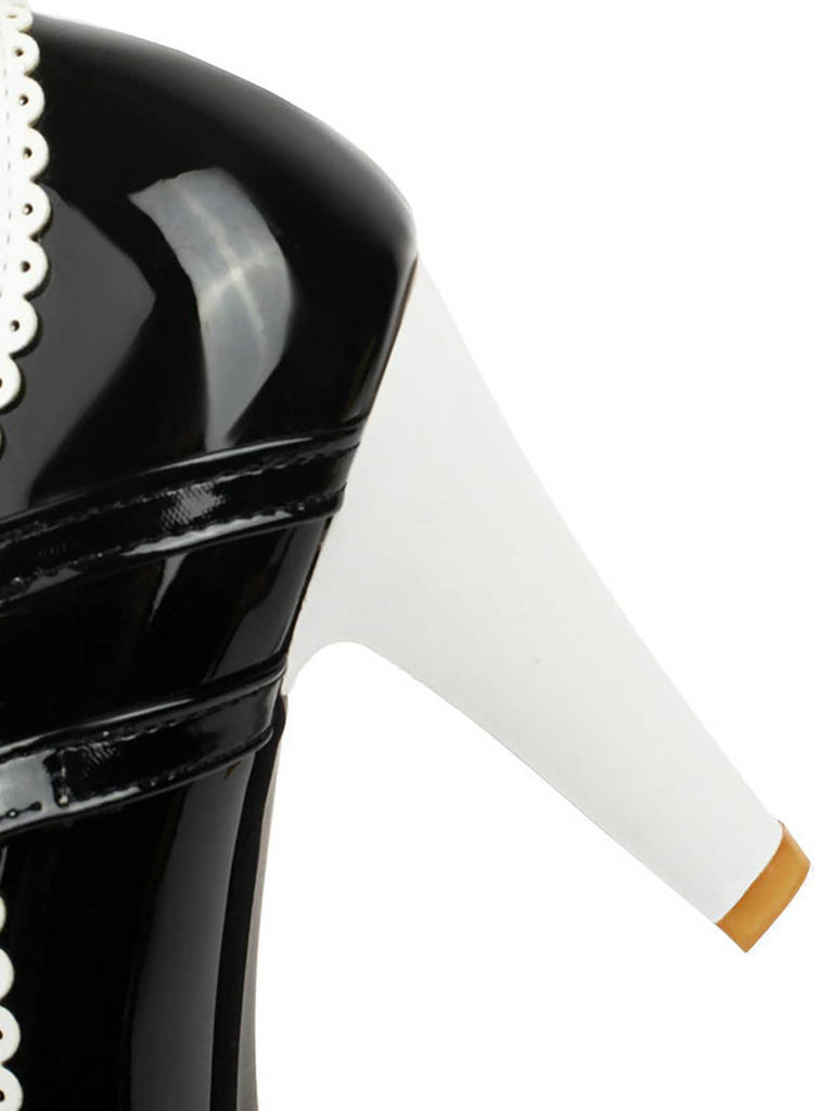 This Retro Mary Jane Chunky High Heels Shoes whispers 1950s secrets to those who notice