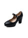 Retro Mary Jane Leather Chuny Heels, vintage shoes, retro heels - perfect for women who love vintage and retro fashion