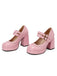 Retro Mary Jane Patent Leather Platform Chuny Heels, vintage shoes, retro heels - perfect for women who love vintage and retro fashion