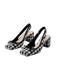She finds her 1950s story in this Retro Mary Jane Plaid Chunky Heel Shoes