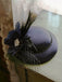 Retro Mesh Floral Feather Hat - vintage fashion, retro style