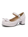 Retro PU Leather Bow High Heels, vintage shoes, retro heels - perfect for women who love vintage and retro fashion