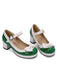Retro PU Leather Bow High Heels, vintage shoes, retro heels - perfect for women who love vintage and retro fashion