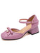 Retro Pearl Bow Mary Jane Heels, vintage shoes, retro heels - perfect for women who love vintage and retro fashion