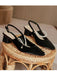 Retro Open Heel Chunky Heels Shoes: timeless 1950s elegance she makes her own