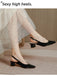 This Retro Open Heel Chunky Heels Shoes whispers 1950s secrets to those who notice