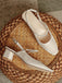 This Retro Open Heel Chunky Heels Shoes whispers 1950s secrets to those who notice