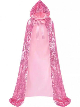 Retro Princess Style Solid Tie Hooded Cape Cloak - vintage fashion, retro style