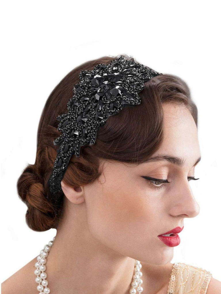 Retro Rhinestone Fashionable Headband - vintage fashion, retro style