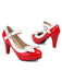 Retro Round Toe Bow High Heels Shoes, vintage shoes, retro heels - perfect for women who love vintage and retro fashion