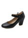 Retro Round Toe Solid Bowknot Chunky Heels - vintage shoes, retro heels