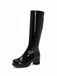 Retro Shiny Patent Leather Thigh-High Boots, vintage fashion, retro style - perfect for women who love vintage and retro fashion
