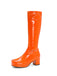 Retro Shiny Patent Leather Thigh-High Boots, vintage fashion, retro style - perfect for women who love vintage and retro fashion