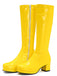 Retro Shiny Patent Leather Thigh-High Boots — 1950s vintage charm for her modern wardrobe