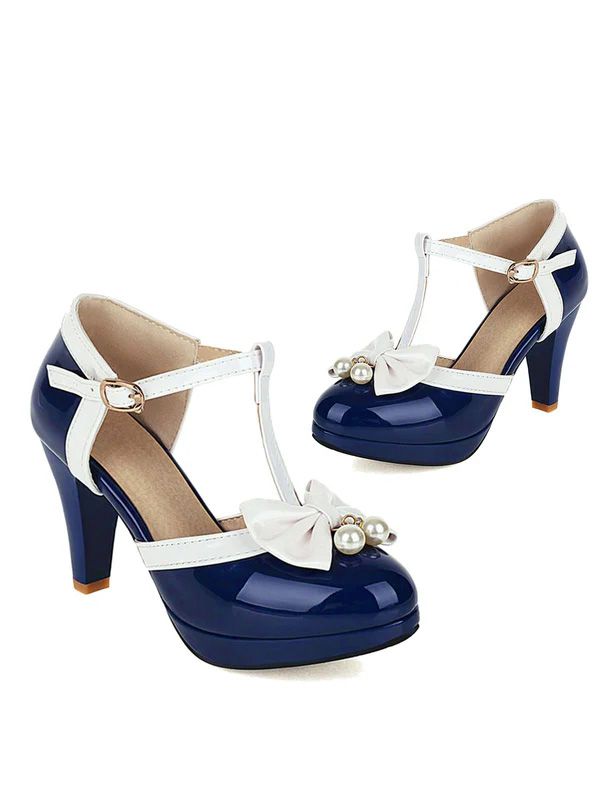 Retro T-Strap Bow High Heel Shoes — vintage elegance for the modern woman