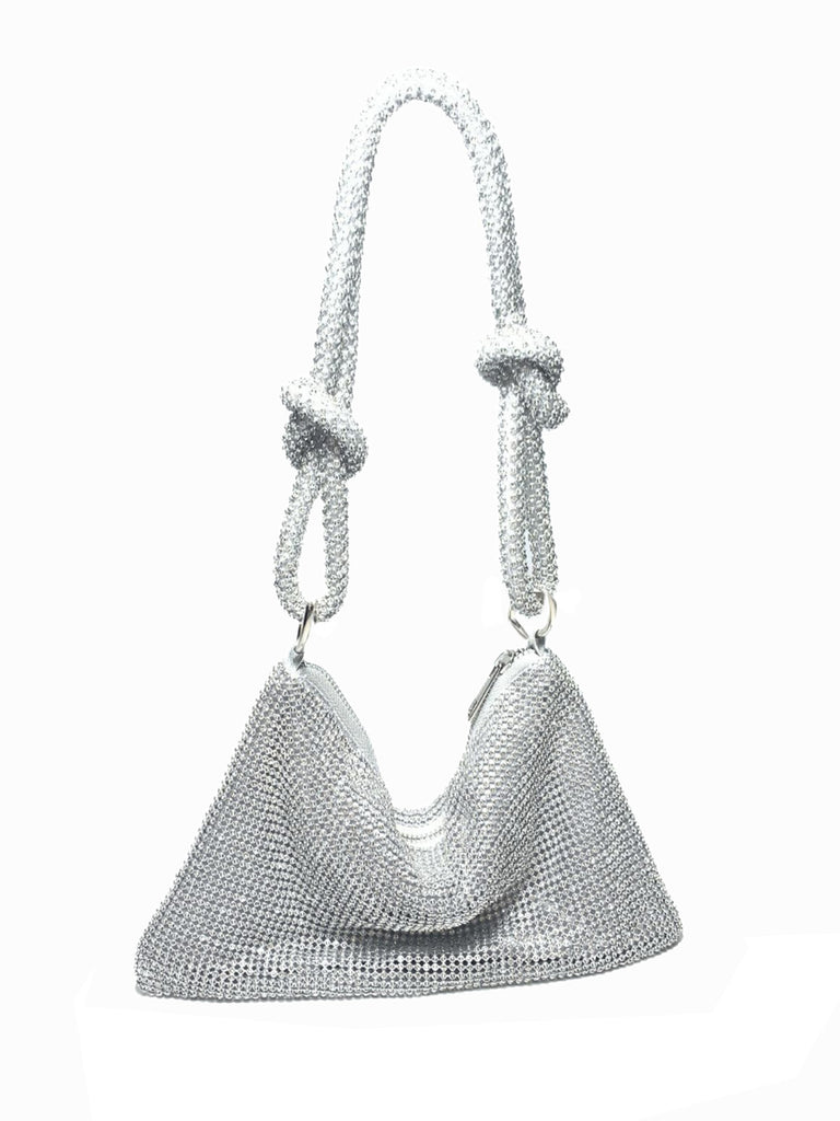 Rhinestone Sparkly Evening Handle Shoulder Bag - vintage fashion, retro style