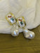 This Rose Baroque Pearl Pendant Earrings carries vintage stories waiting to be told