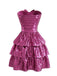 Rose Red 1960s Sequin Strapless Short Dress - vintage dress, retro fashion, elegant red