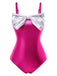 1970s Metallic Bow Swimsuit | 1970s | vintage swimsuit, retro beachwear