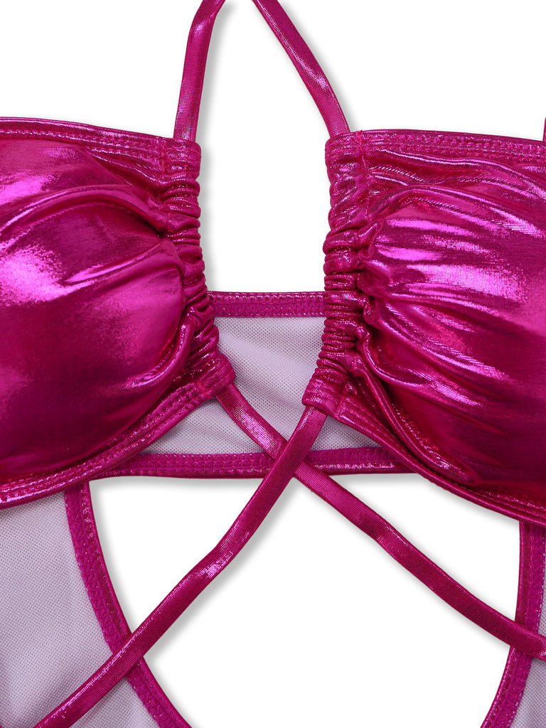 Rose Red 1970s One Piece One Piece Swimsuit 5