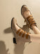 Round Toe Low Chunky Heel Cut-Out Boots - vintage shoes, retro heels