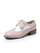 Round Toe Paneled Brogue PU Leather Shoes: timeless style reimagined