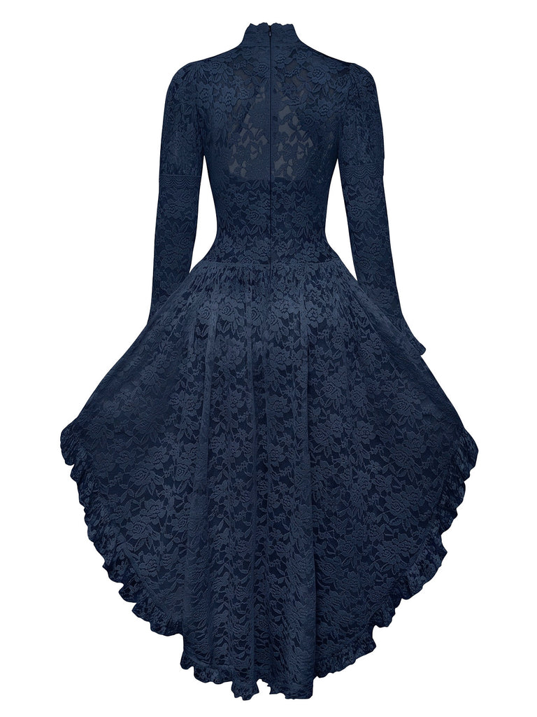 [Pre-Sale] Pink 1980s Gigot Sleeve Victorian Lace Dress