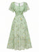 Yellow 1930s Butterfly Flutter Sleeve Chiffon Dress, vintage dress, retro fashion - perfect for women who love vintage and retro fashion