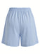 Blue 1950s Plicated Wide Leg Shorts, vintage fashion, retro style - perfect for women who love vintage and retro fashion