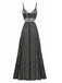 Green 1970s Boho Style Spaghetti Strap Maxi Dress, vintage dress, retro fashion - perfect for women who love vintage and retro fashion