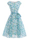 [Pre-Sale] 1950s Print Tie Waist Swing Dress 3