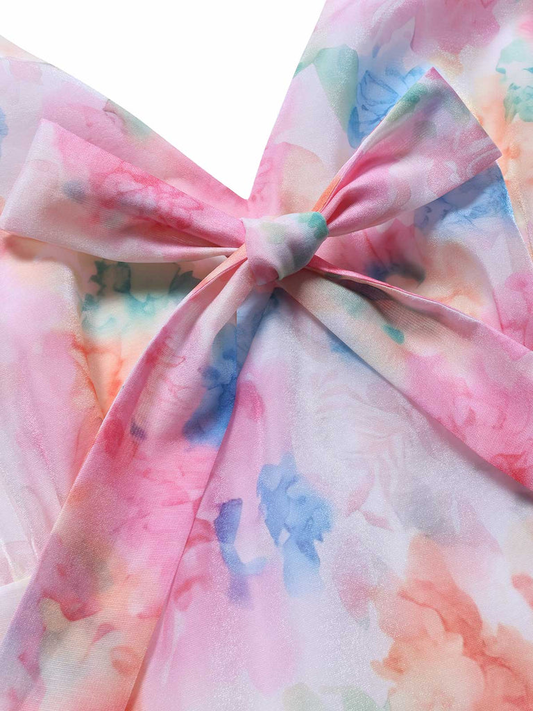 [Pre-Sale] 1960s Print Lace Bow Dress 7