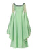 Green 1980s Vintage Retro Dress