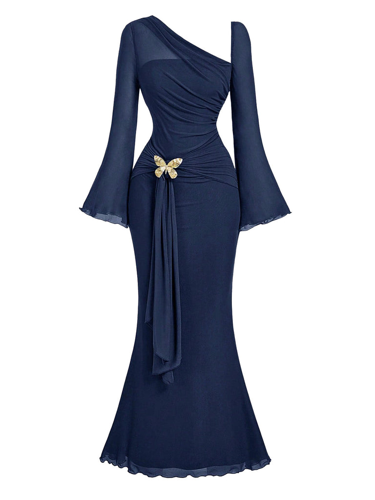 1930s Mermaid Bow Vintage Dress 3