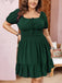 Pink 1950s Puff Sleeve Swing Dress 4