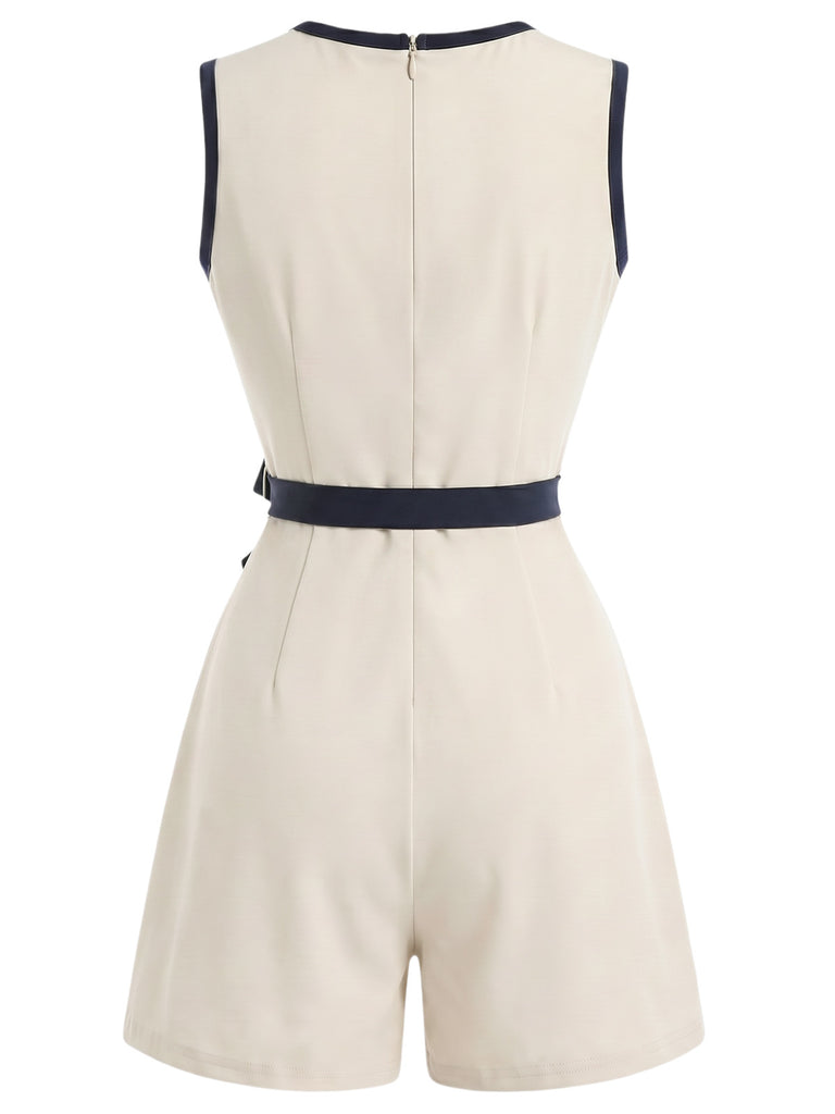 [Pre-Sale] Beige 1970s Patchwork Vintage Classic Jumpsuit 5