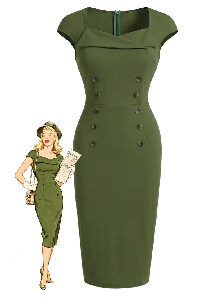 [Pre-Sale] Champagne 1950s Vintage Classic Dress