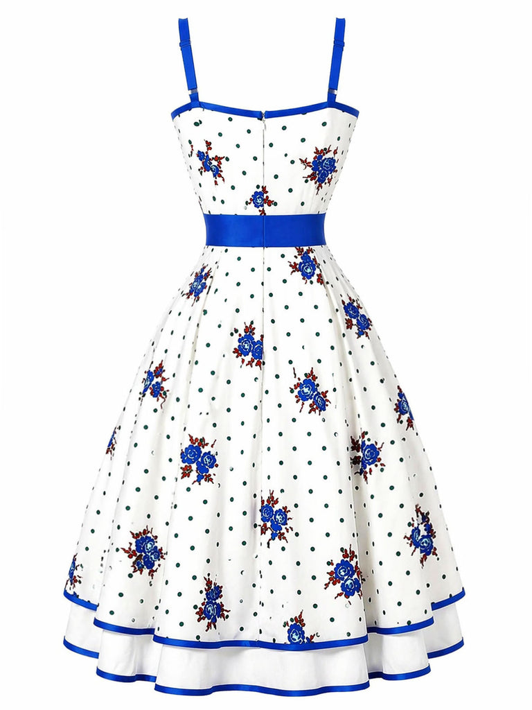 [Pre-Sale] Blw 1950s Polka Dot Floral Dress 3